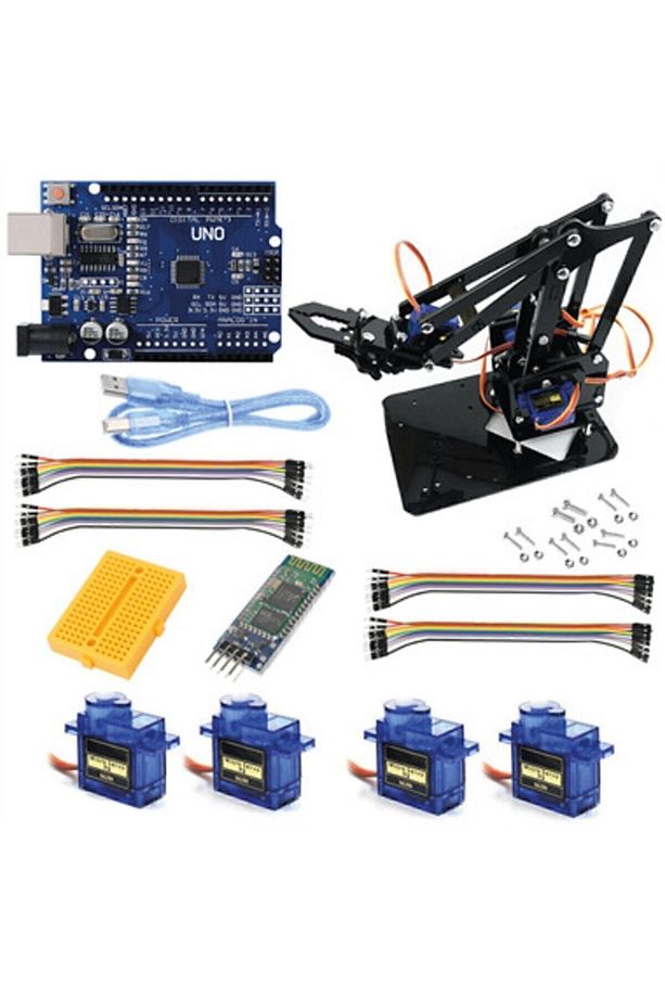 Pleksiglas Robot Kol Kiti - Bluetooth Modüllü Demonte - 1