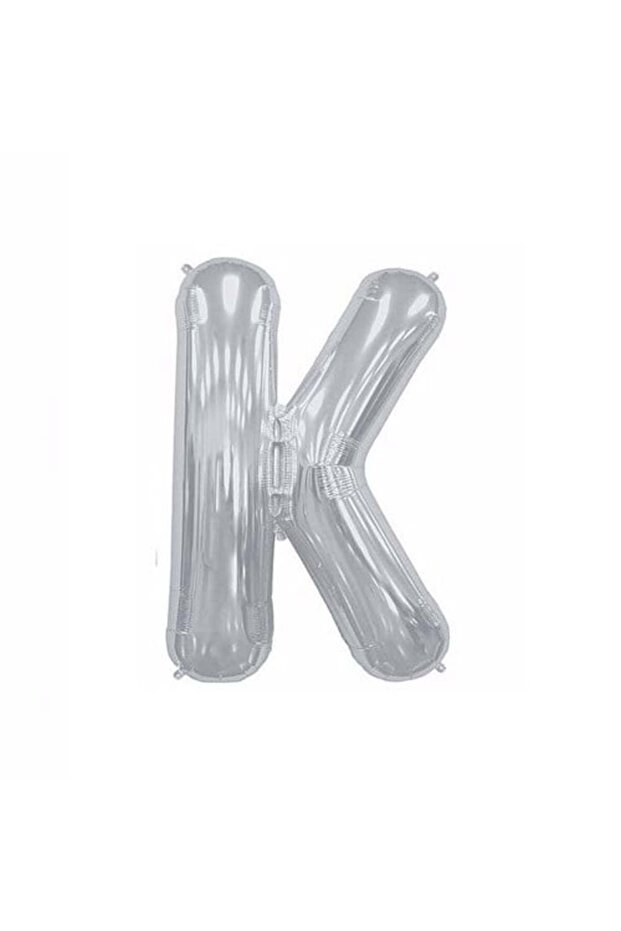 Letter K Foil Silver Balloon Small 35 Cm