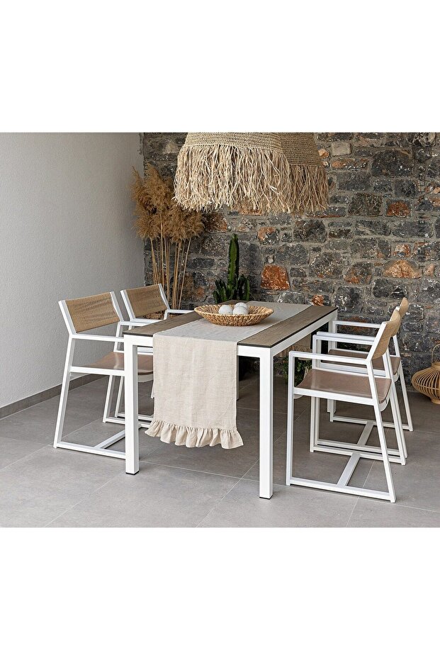 Pamuklu Fırfırlı Runner - 4