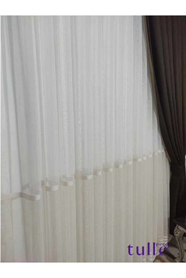 Haliç Etekli Bantlı Tül - 5