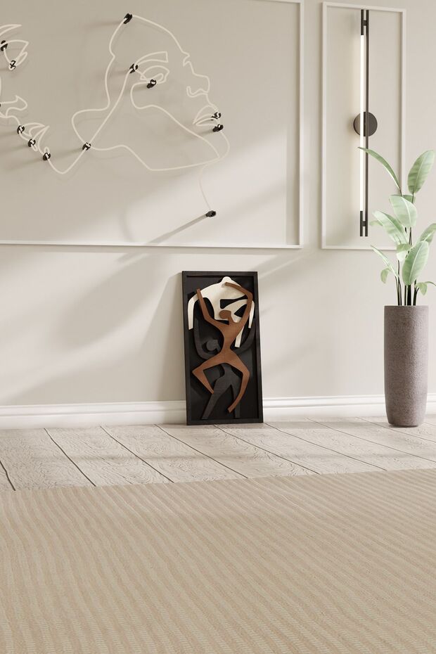 Dekoratif Modern Tasarımlı Ahşap Lüks Tablo - 5