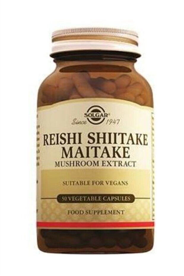 Reishi Shiitake Maitake Mushroom Extract 50 Kapsül - 1