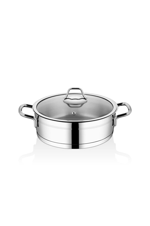 8 Piece Cookware Set with Glazed Induction Base - 7