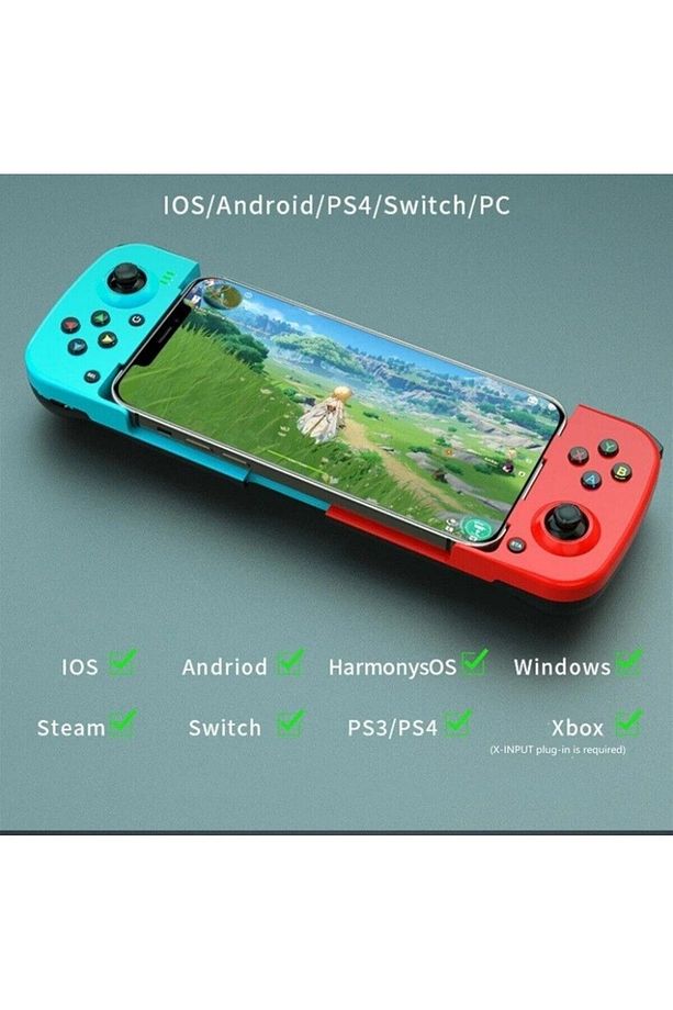 Kablosuz Bluetooth D3 Android Gamepad El Konsolu Game Controller Joyistik Teleskopik Oyun Denetler - 1