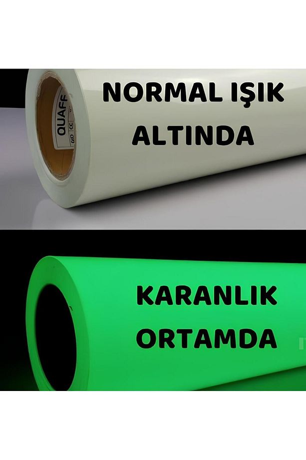 Esemiz Lümen Reflektif Karanlıkta Parlayan Fosforlu Folyo  (124cmX 50cm) - 2