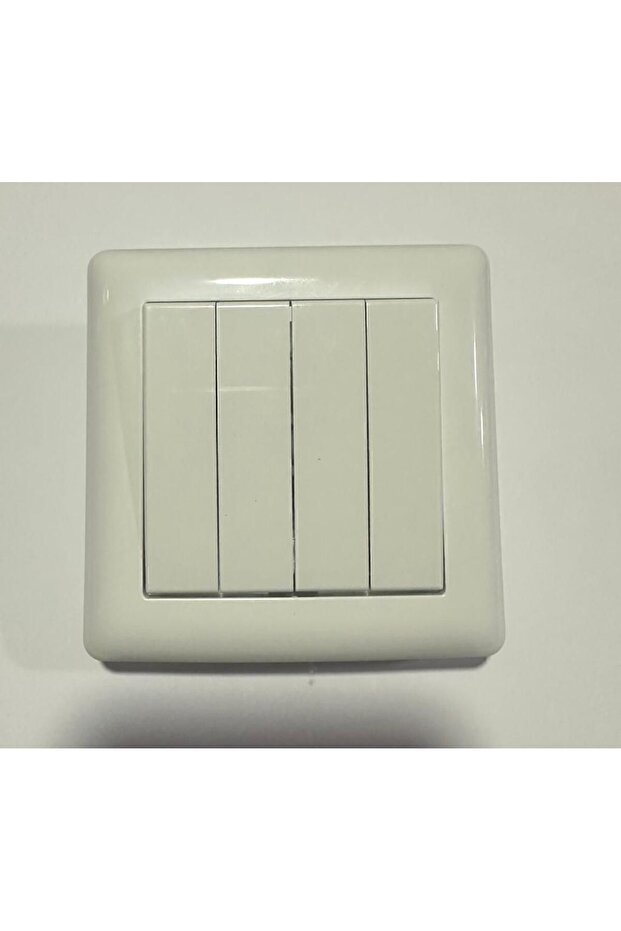 İngiliz Tipi 4lü Anahtar 4g Switch Beyaz - 3