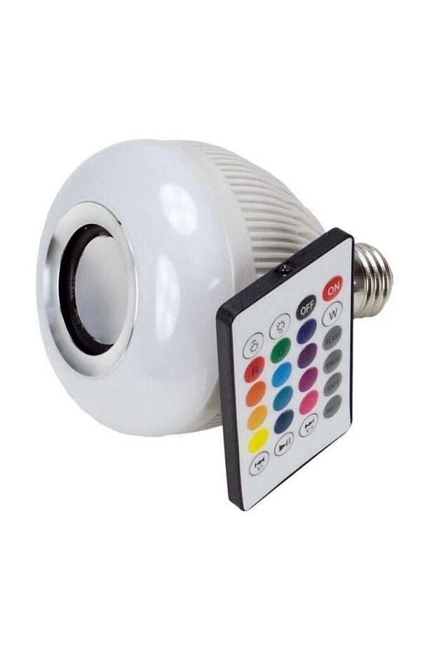 Wj-l2 Bluetooth Hoparlör Led E27 Ampül Beyaz Lamba Glrshop - 1