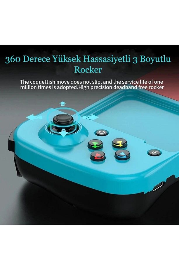 Kablosuz Bluetooth D3 Android Gamepad El Konsolu Game Controller Joyistik Teleskopik Oyun Denetler - 5