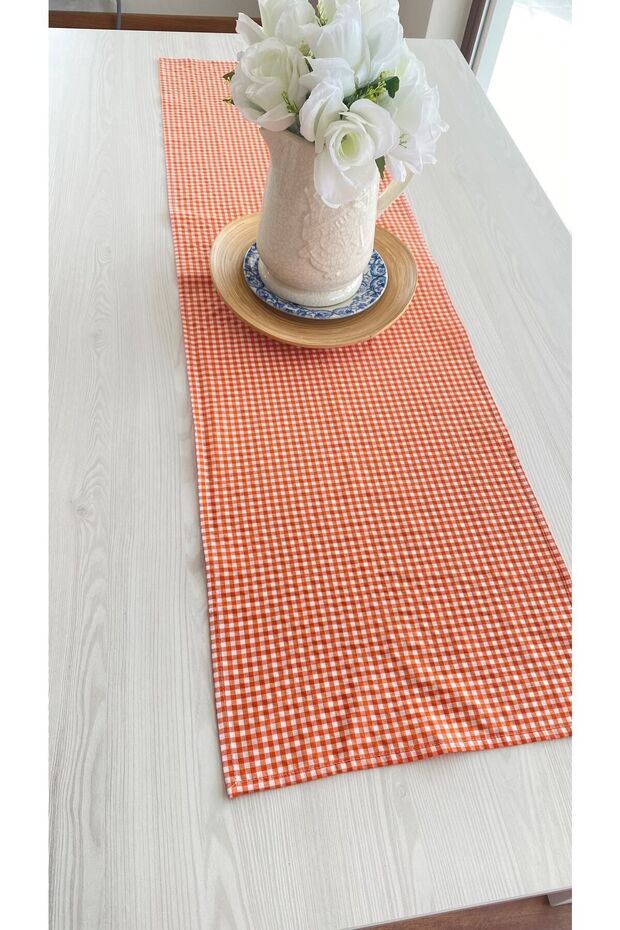 قطعة قماش قطنية برتقالية مقاس 40×140 سم - 2