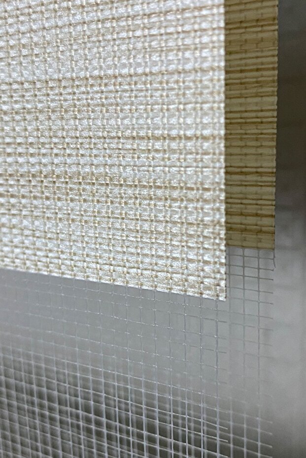 Ithal Bambu Krem Bambu Stor Zebra Perde Etek Dilimsiz - 5