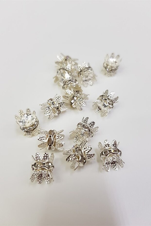 Silver Daisy Washer 10 Pieces