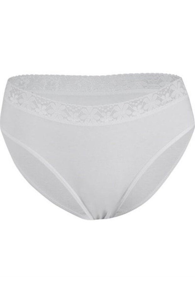 206 Women's Lace Waist Panties White