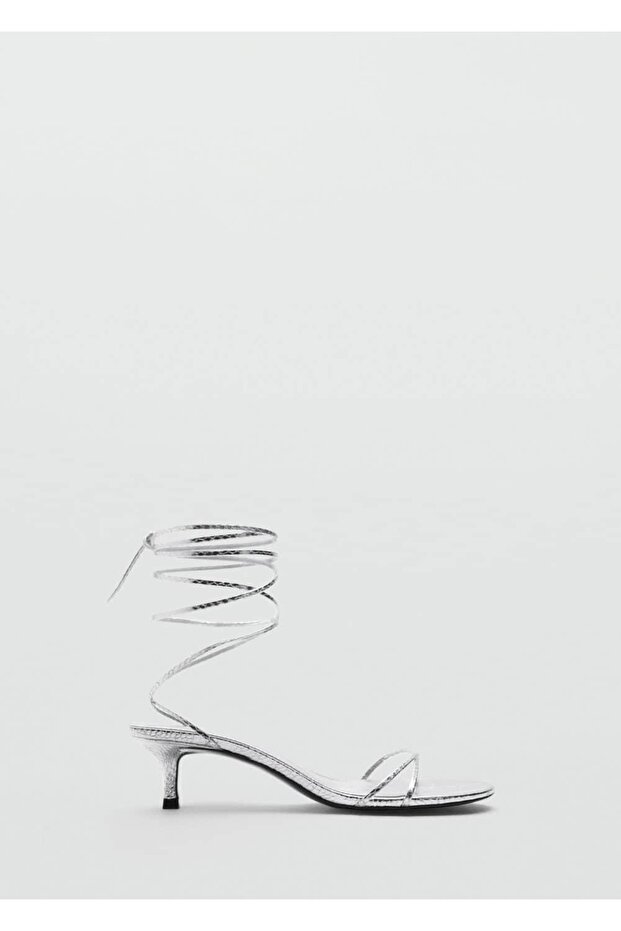 Bantlı topuklu sandalet - 2