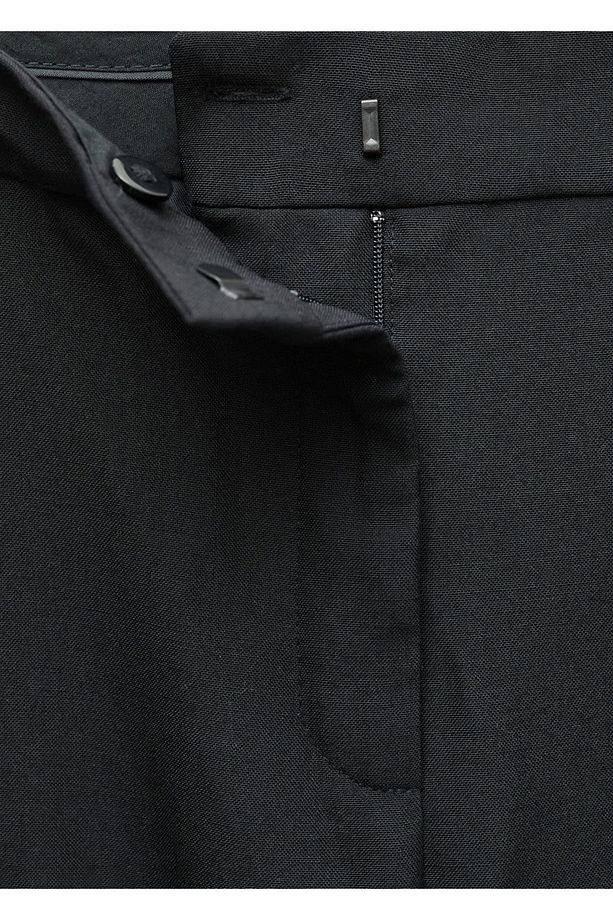 Yünlü takım elbise pantolonu - 7