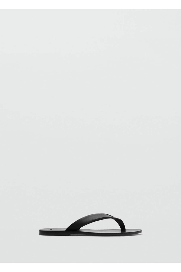 Deri bantlı sandalet - 3