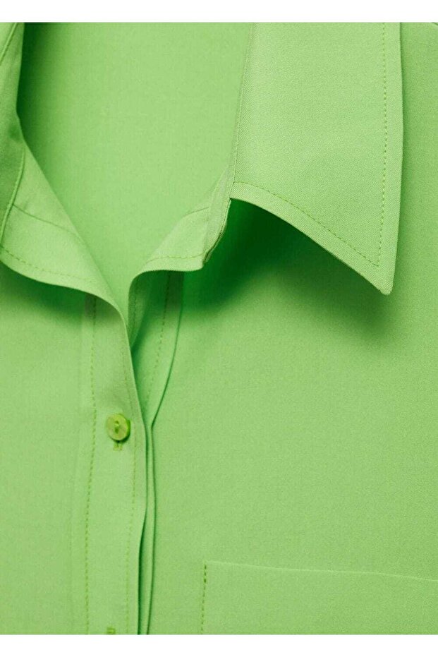 Kolsuz lyocell gömlek - 6