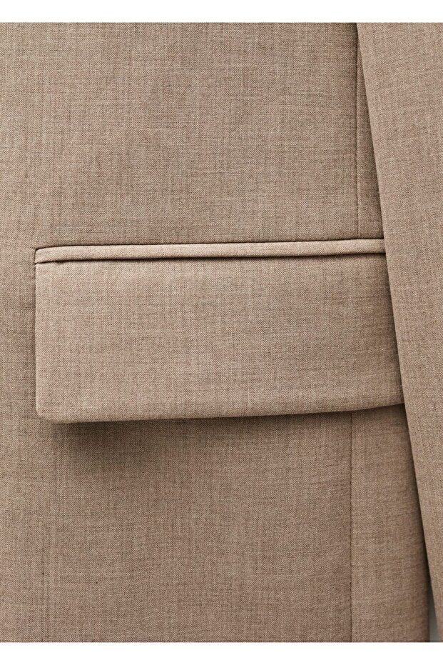 Yün kumaş blazer ceket - 6
