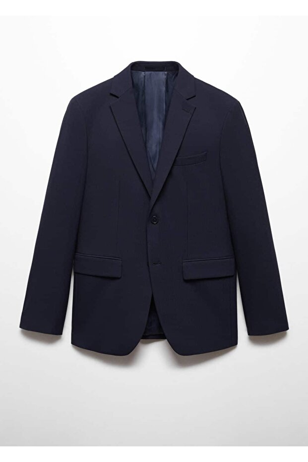 Comfort Strech kumaş dar kesim blazer ceket - 3