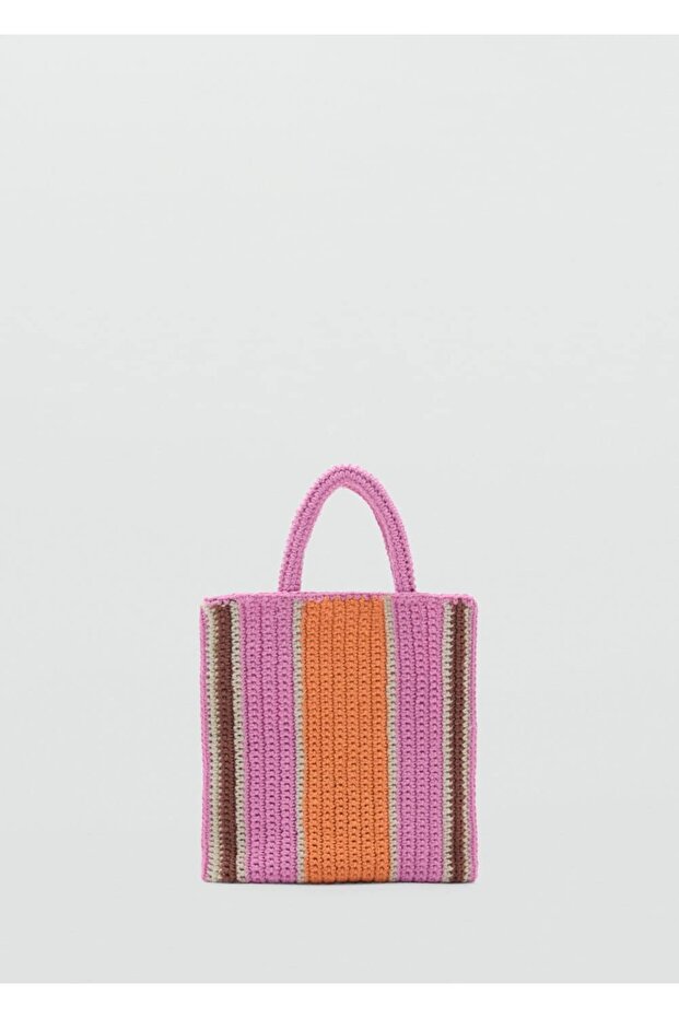 Kroşe shopper çanta - 2