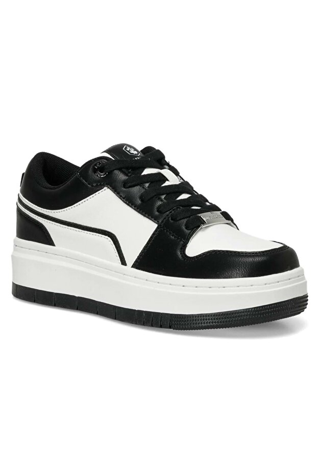 Colonıty Memory Yüksek Taban Sneaker Spor Ayakkabı Siyah-beyaz
