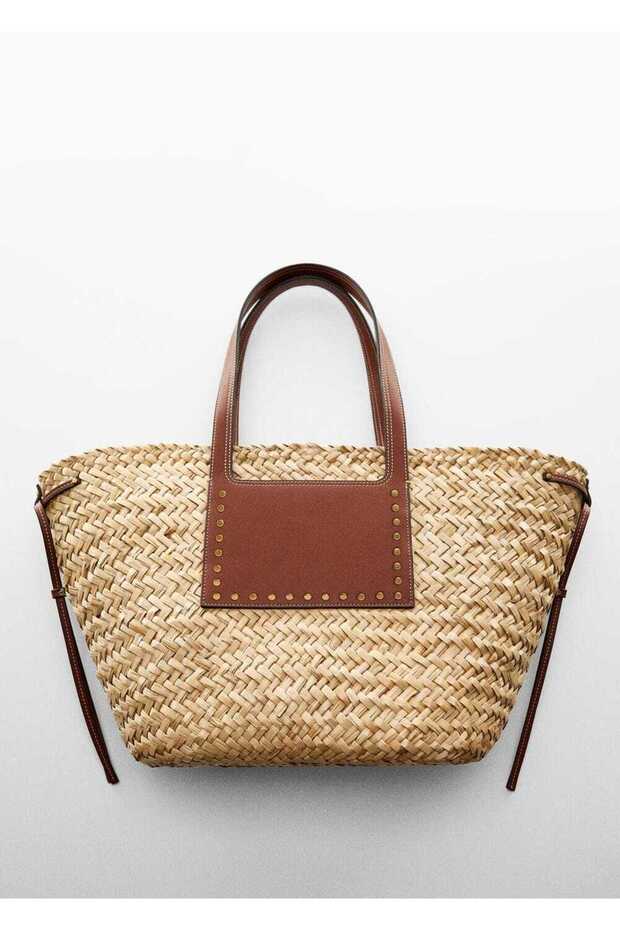 Çift askılı basket çanta - 6