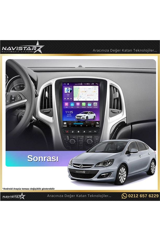 Opel Astra J Tesla Android Multimedya Ekran 2 32 Gb Ips Ekran - 5