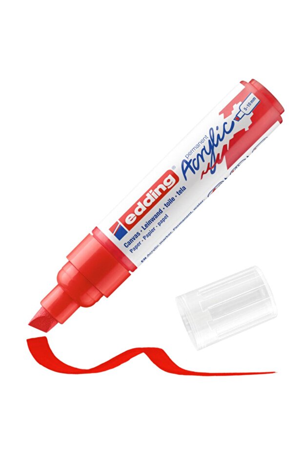 علامة أكريليك حمراء - إصدار حركة المرور ذو الطرف السميك 5000902 - 1