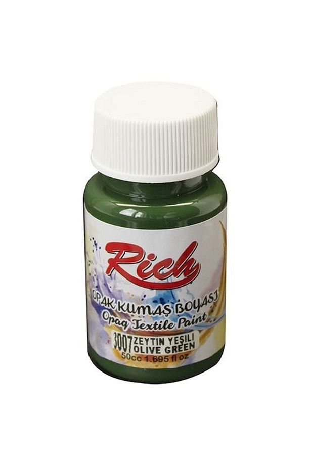 Rıch Akrilik Kumaş Boyası 01921 Zeytin Yeşil 50 Cc. - 1