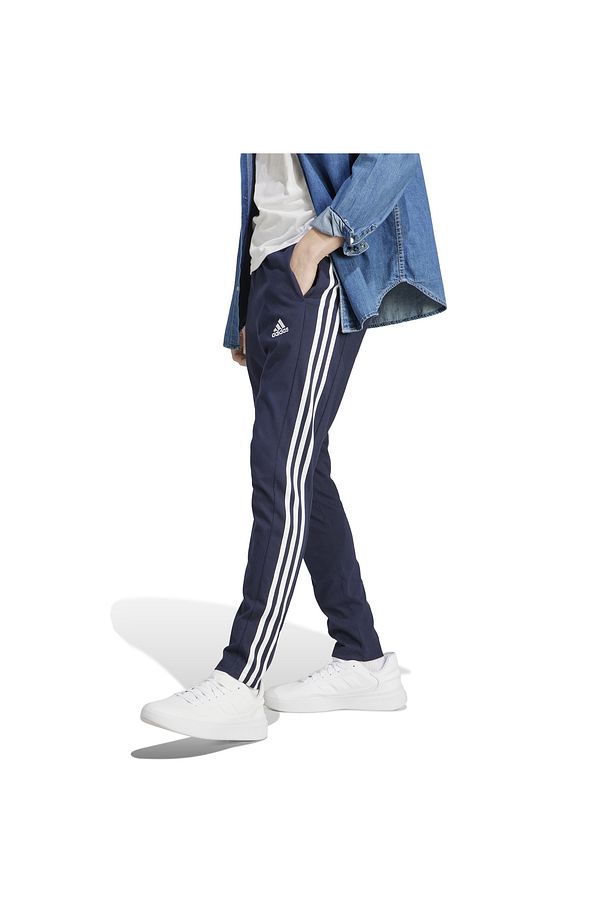 Erkek Essentials Single Jersey Tapered Open Hem 3-stripes Lacivert Eşofman Altı Ic0045 - 2