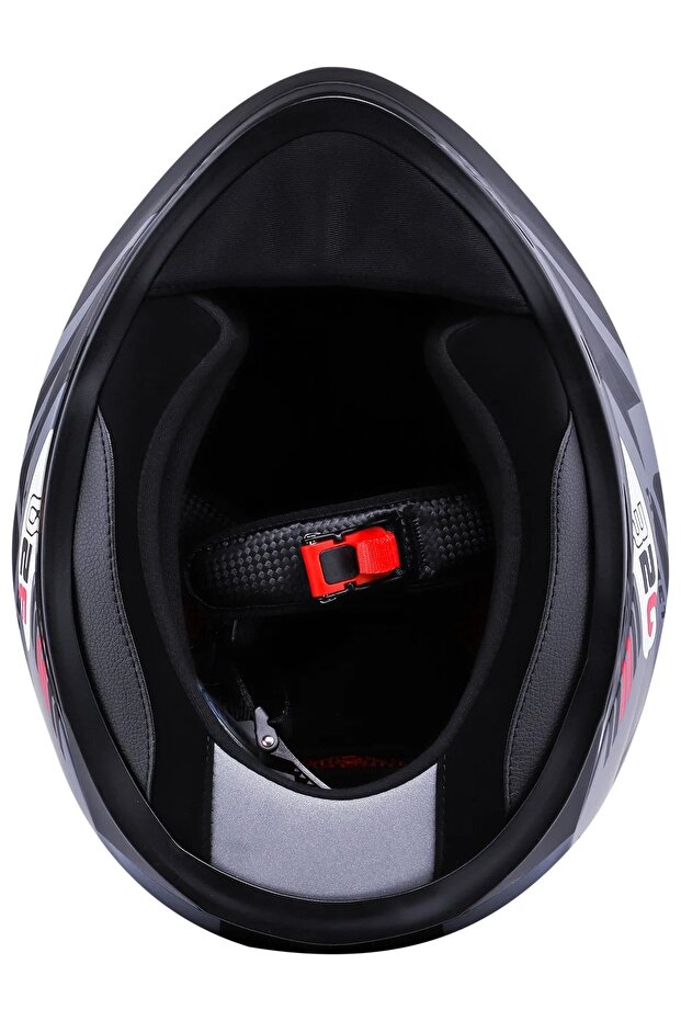 STREAM EVO SCHE MAT SİYAH-GRİ KASK - 4