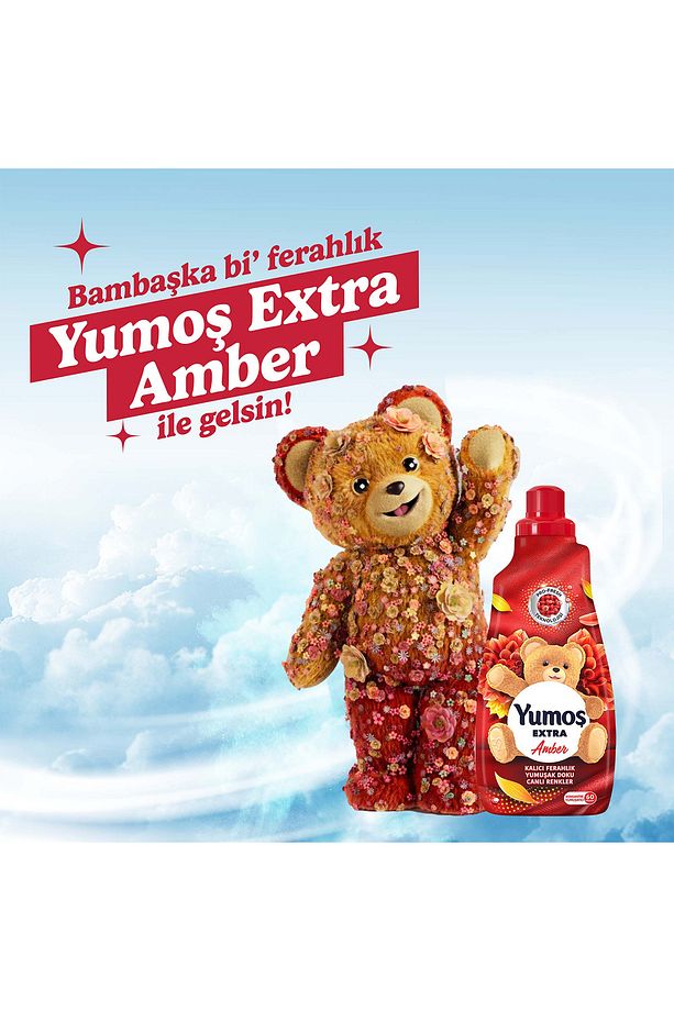 Extra Konsantre Çamaşır Yumuşatıcısı Amber 1440 ml 60 Yıkama 4adet - 3