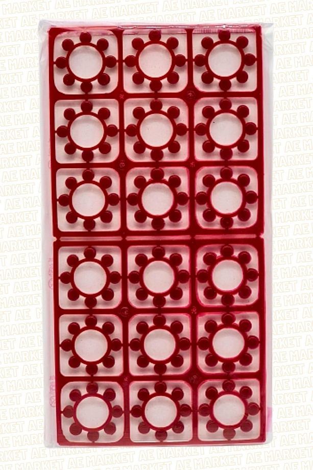 12+ Yaş 18x8li Kapsül Mermi Şeridi 25 Adet - Toplam 3600 Adet Atış Kırmızı - 3