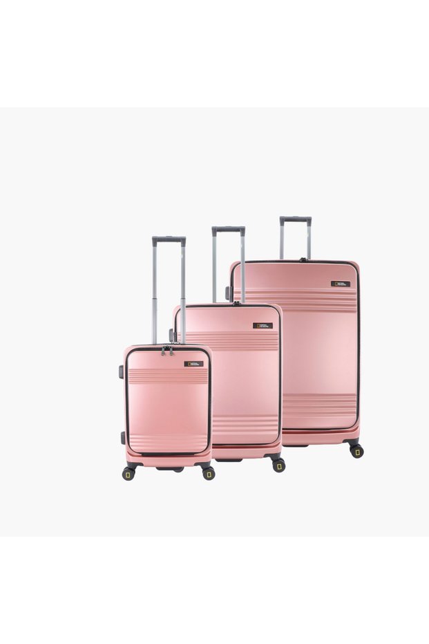 Lodge Travel Suitcase Set 3 pc Rose