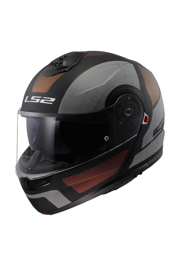 Strobe 2 Orıon Çene Açılır Motosiklet Kask Siyah - 1