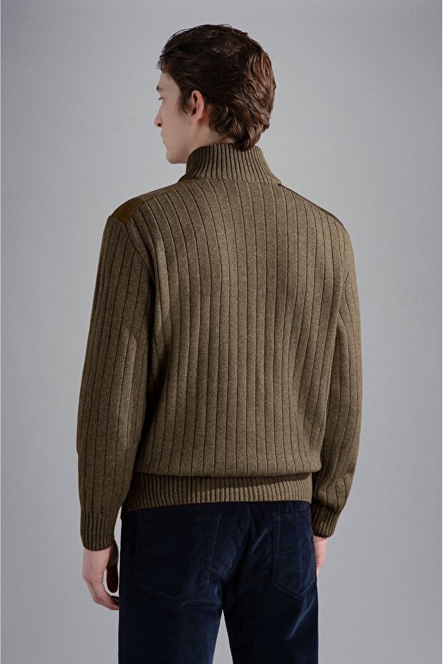 MEN'S ZIPPED PULLOVER C.W. WOOL - 2