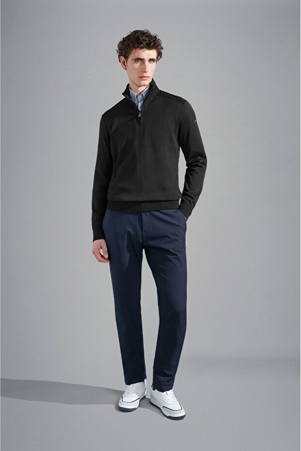 MEN'S ZIPPED PULLOVER C.W. WOOL - 4