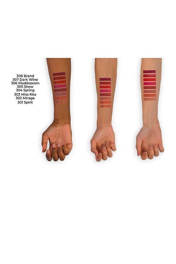 Mattemoist Lipstick Mat Bitişli Ruj 304 Spring - Bordo - 4