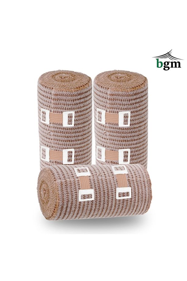 Elastik Bandaj 10 cm -3 Adet- Yüksek Kalite Esneklik ve Dayanıklılık - 1