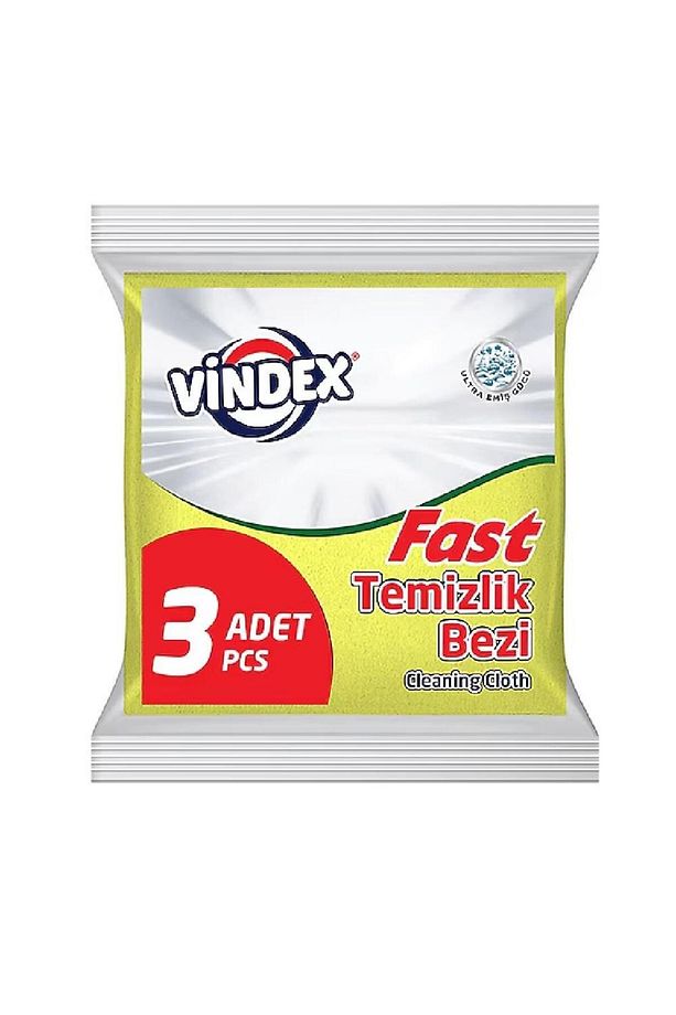 VİNDEX FAST MİKROFİBER BEZ 3LÜ 1010308 - 1