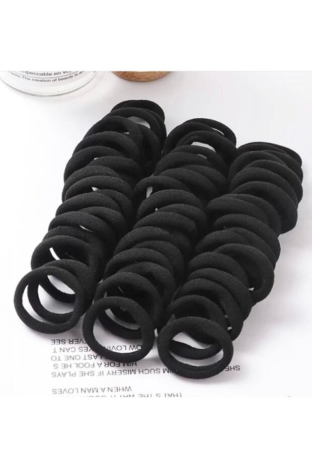 Women's Set of 50 Black Rubber Buckles