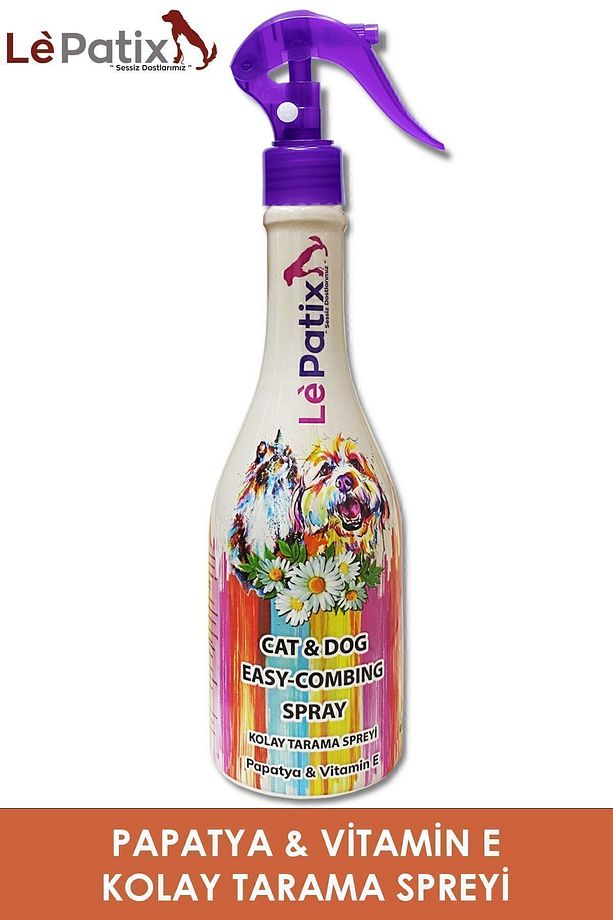 Kolay Tarama Spreyi Ve Köpek Şampuanı Seti – Tüy Dökülme Ve Topaklanma Önleyici (400 ML X 2) - 3