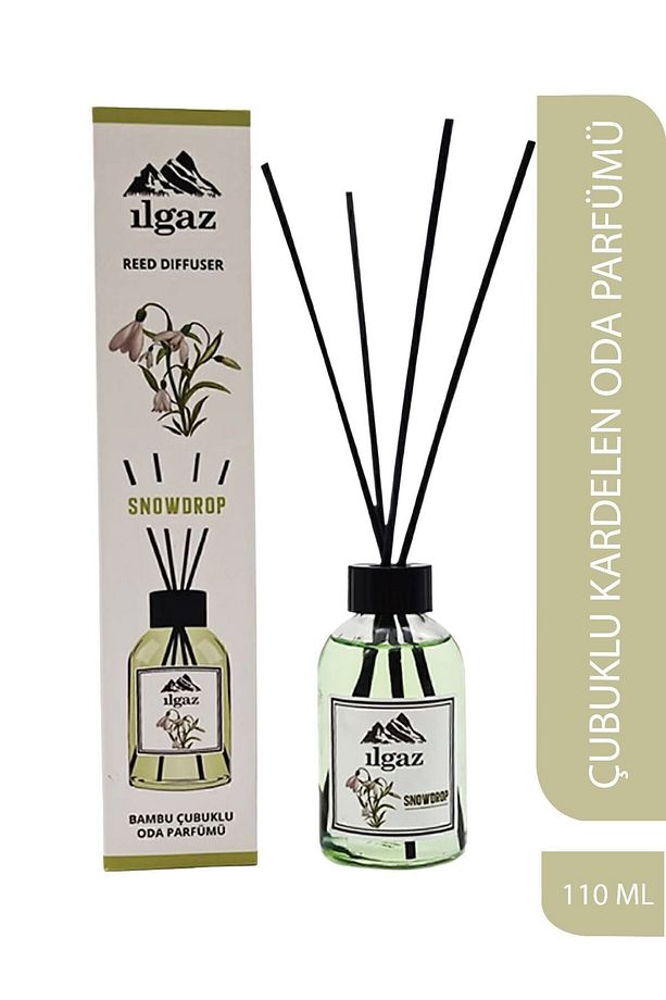 Kardelen Çiçeği Bambu Çubuklu Oda Kokusu 110 ml | Red Diffuser Snowdrop Ortam Kokusu - 1