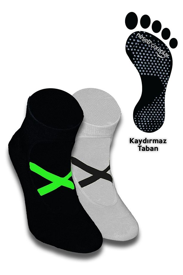 2'li Pilates Ve Yoga Çorap Set 2 - 1