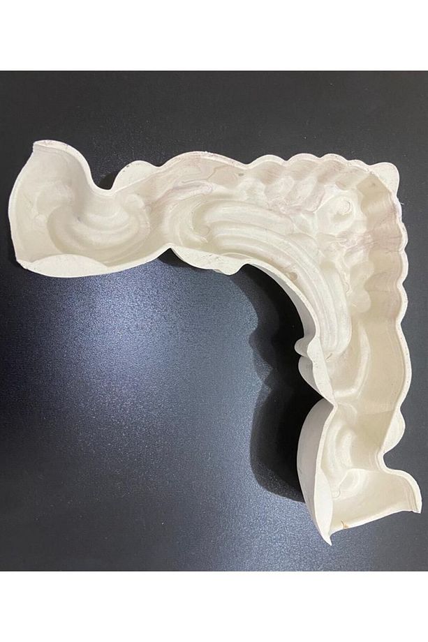 Elmas Plastik Boyanabilir 4cm Çıta Geçmeli Köşe Motifi ( 1 Adet) - 5