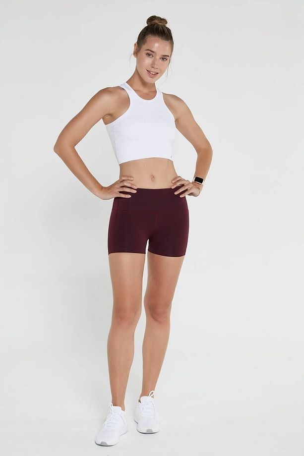 Aruba Toparlayıcı Mini Şort Bordo - 4