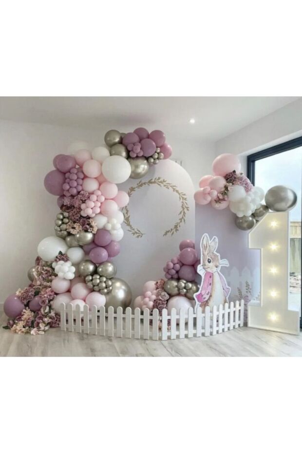 Retro Powder Pink Balloon Chain