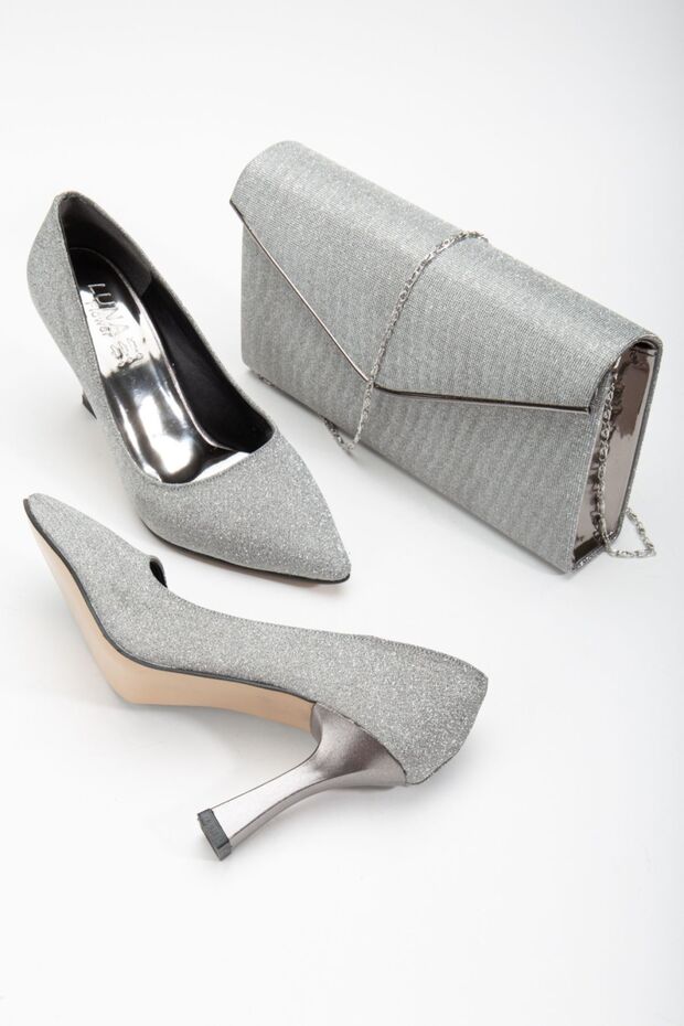 Women's Special Material Stiletto and Bag Set