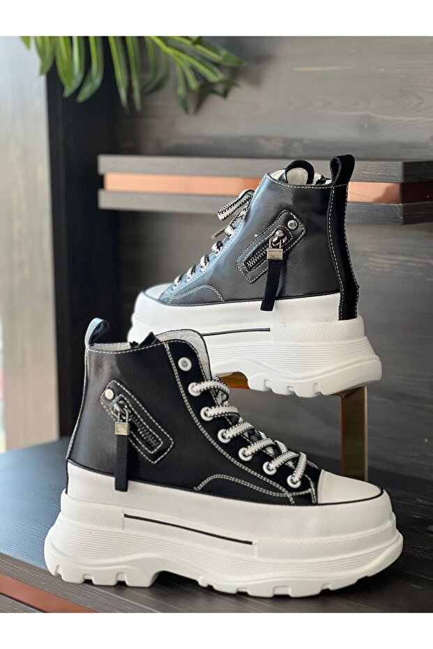 - kalın tabanlı fermuarlı kadın ayakkabı - 2