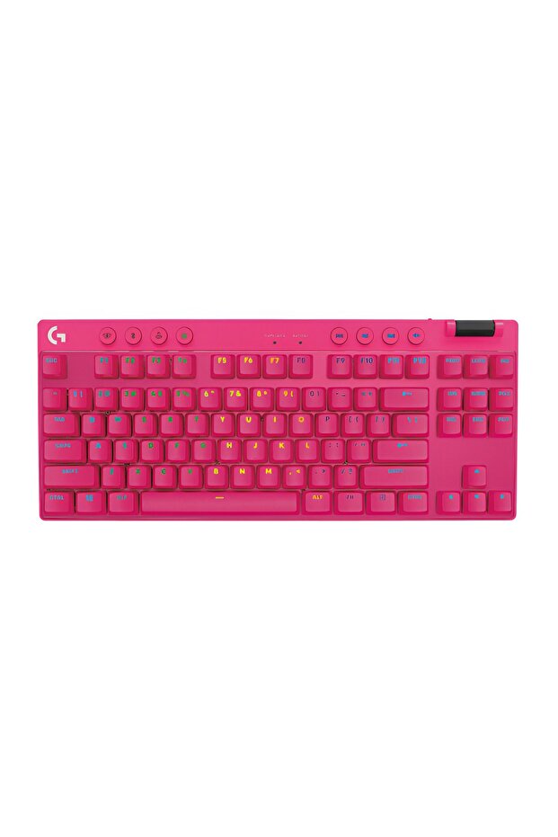 G Pro X Lightspeed Kablosuz Tactile Ingilizce Q Magenta Oyuncu Klavyesi - 920-012159 - 1