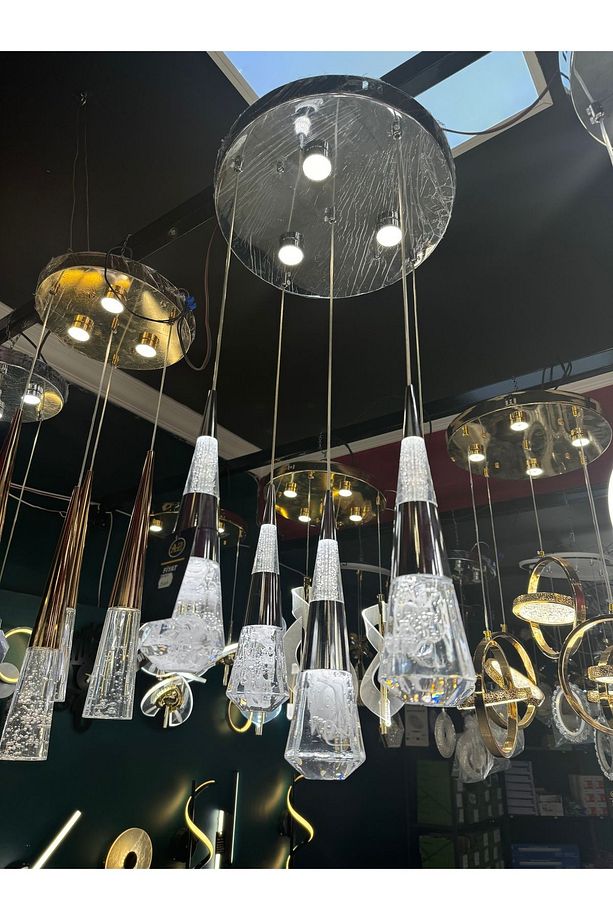 4 lü dalga led avize - 1